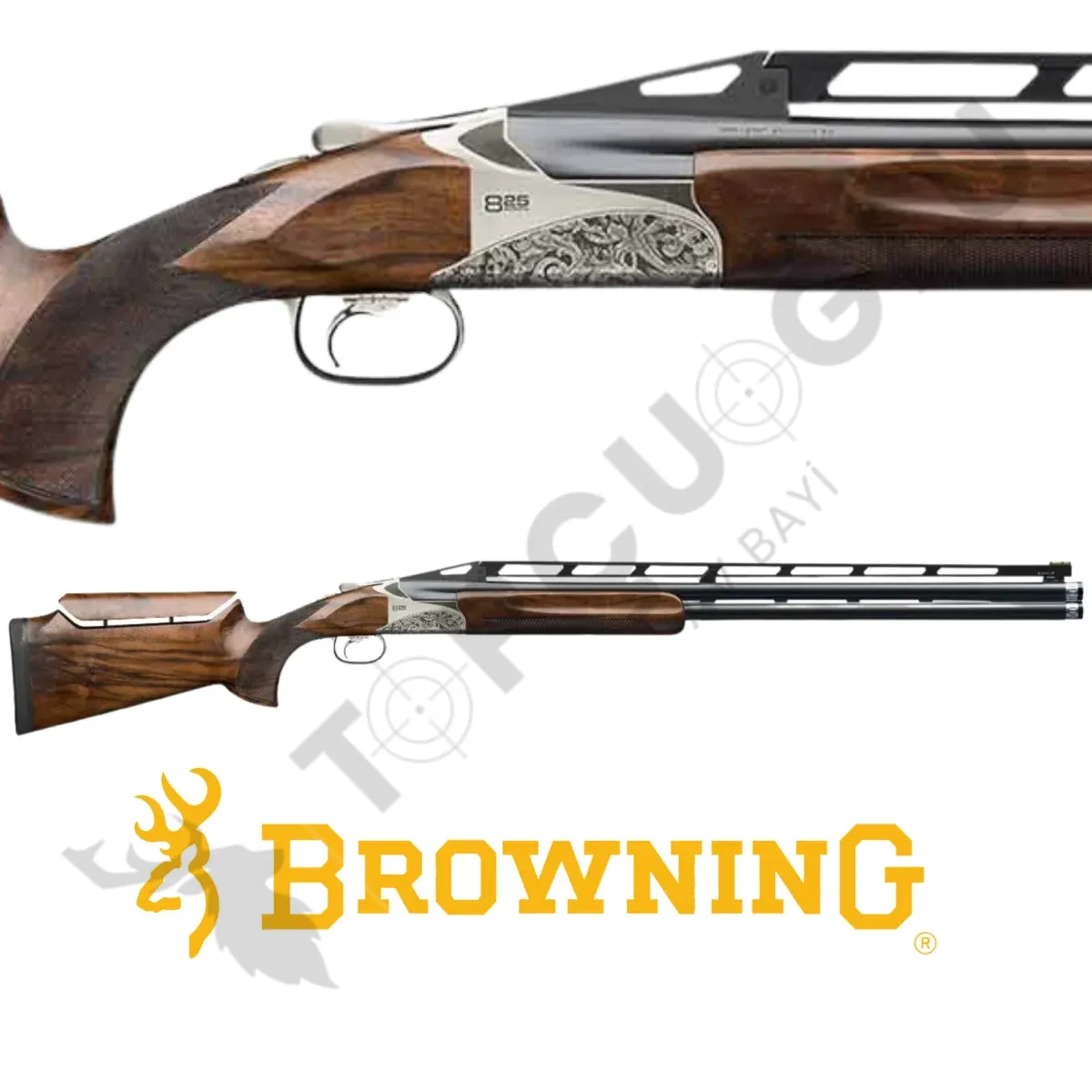 Browning 825 Pro ADJ High Rib Trap Tüfeği - Görsel 1